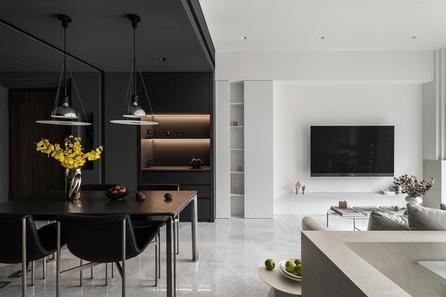 集合住宅案例 客廳與餐廳整合動線